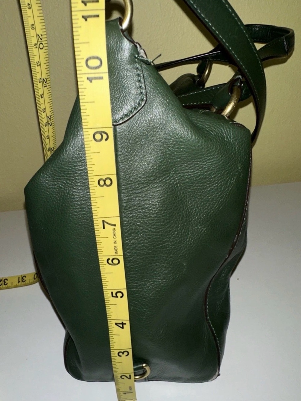 Coach Campbell Forest Green Buttery Leather Purse Satchel Handbag Very Good Cond - Picture 11 of 14